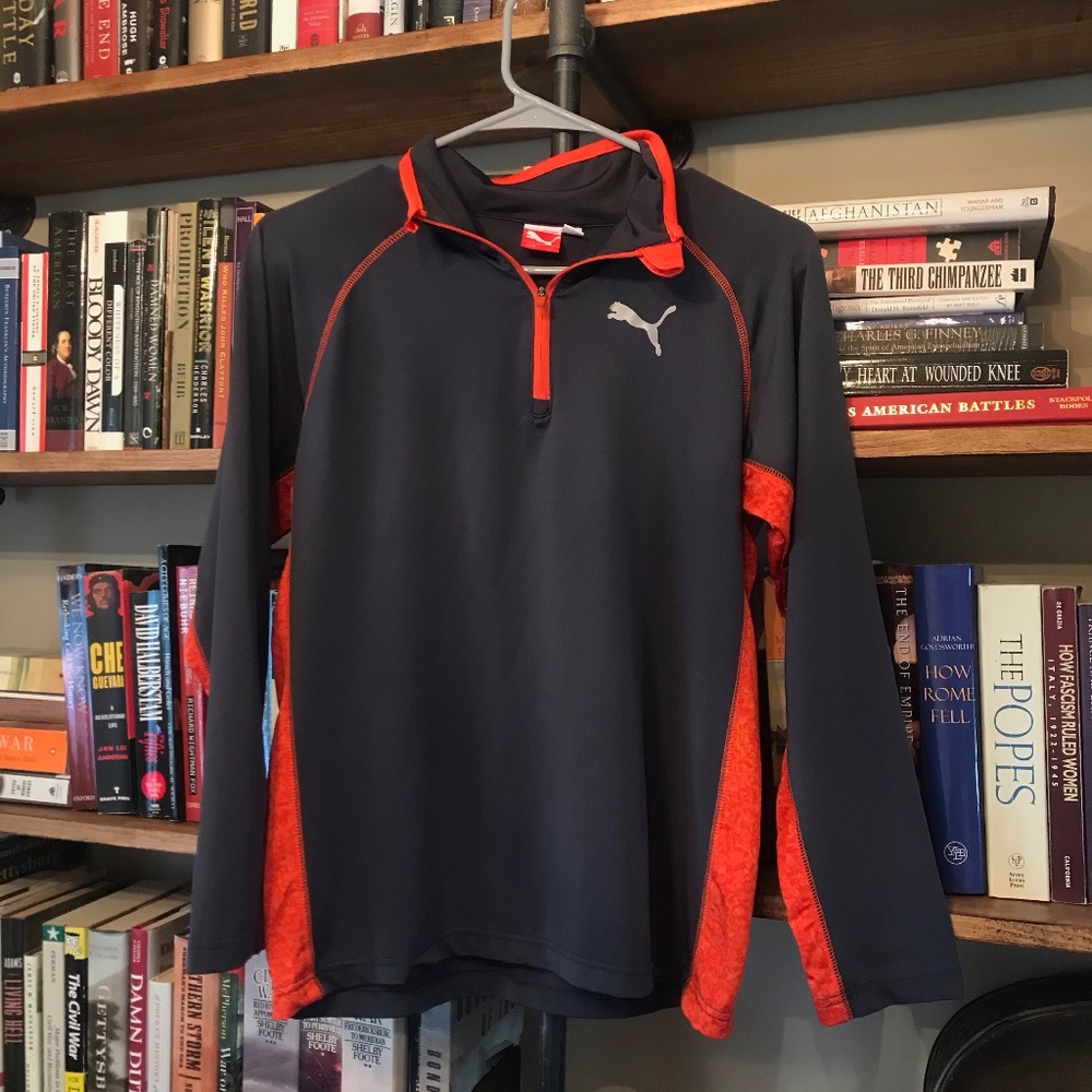 Puma Boys Quarter Zip Athletic Pullover